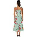 Seahorse Seashell Starfish Shell Tie-Strap Tiered Midi Chiffon Dress View4