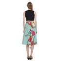 Seahorse Seashell Starfish Shell A-Line Full Circle Midi Skirt With Pocket View4