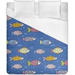 Sea Fish Blue Submarine Animal Duvet Cover (california King Size) by Proyonanggan