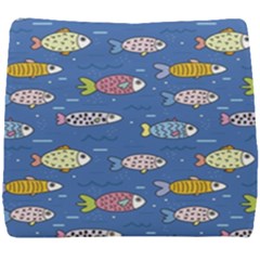 Sea Fish Blue Submarine Animal Seat Cushion by Proyonanggan