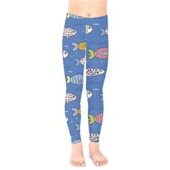 Sea Fish Blue Submarine Animal Kids  Classic Winter Leggings