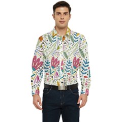 Flowers Nature Wallpaper Background Men s Long Sleeve  Shirt