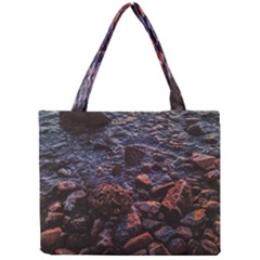 Twilight Treasures: Rocky Beachscape  Mini Tote Bag by dflcprintsclothing