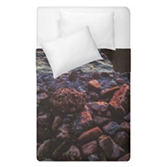 Twilight Treasures: Rocky Beachscape  Duvet Cover Double Side (single Size) by dflcprintsclothing