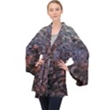 Twilight Treasures: Rocky Beachscape  Long Sleeve Velvet Kimono  View1