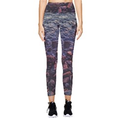 Twilight Treasures: Rocky Beachscape  Pocket Leggings  by dflcprintsclothing