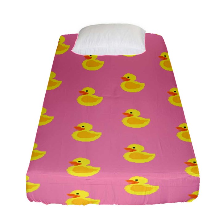 Rubber duck pattern Fitted Sheet (Single Size)