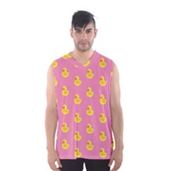 Rubber Duck Pattern Men s Basketball Tank Top by Valentinaart