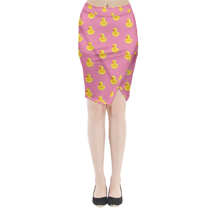 Rubber duck pattern Midi Wrap Pencil Skirt