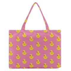 Rubber Duck Pattern Zipper Medium Tote Bag by Valentinaart