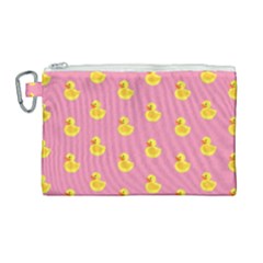 Rubber Duck Pattern Canvas Cosmetic Bag (large) by Valentinaart