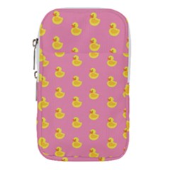 Rubber Duck Pattern Waist Pouch (small) by Valentinaart