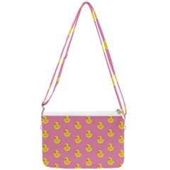 Rubber Duck Pattern Double Gusset Crossbody Bag by Valentinaart