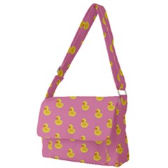 Rubber Duck Pattern Full Print Messenger Bag (l) by Valentinaart