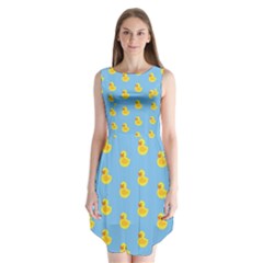 Rubber Duck Pattern Sleeveless Chiffon Dress   by Valentinaart