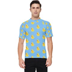 Rubber Duck Pattern Men s Short Sleeve Rash Guard by Valentinaart