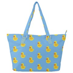 Rubber Duck Pattern Full Print Shoulder Bag by Valentinaart