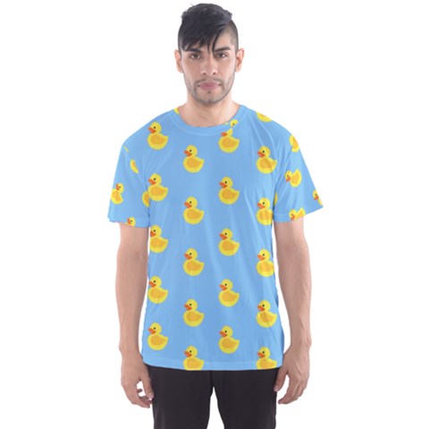 Rubber Duck Pattern Men s Sport Mesh Tee by Valentinaart