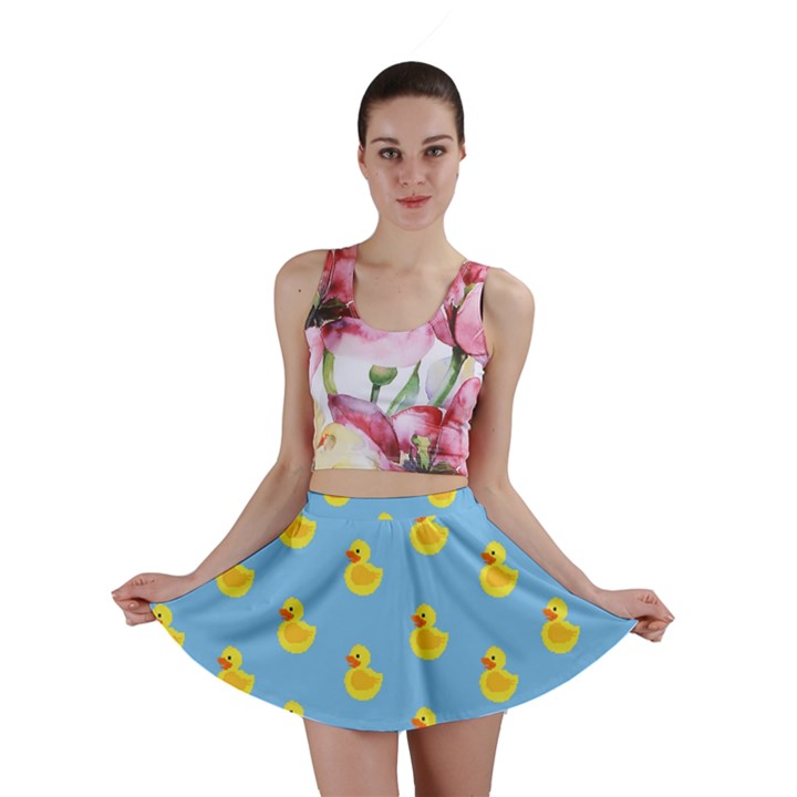 Rubber duck pattern Mini Skirt