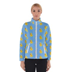 Rubber Duck Pattern Women s Bomber Jacket by Valentinaart