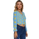 Rubber duck pattern Long Sleeve V-Neck Top View3