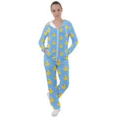 Rubber Duck Pattern Women s Tracksuit by Valentinaart