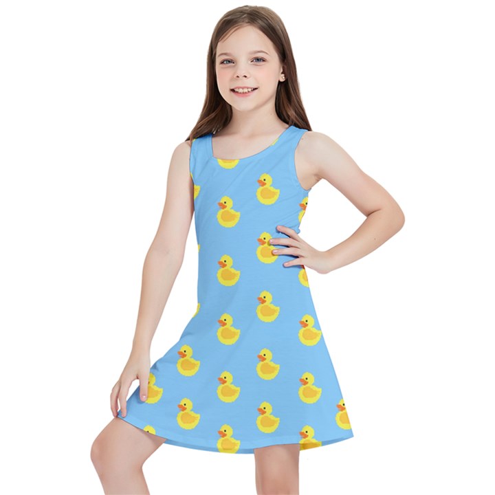 Rubber duck pattern Kids  Lightweight Sleeveless Dress