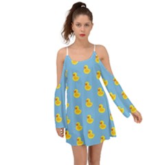 Rubber Duck Pattern Boho Dress by Valentinaart