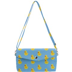 Rubber Duck Pattern Removable Strap Clutch Bag by Valentinaart