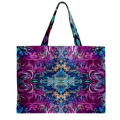 Orchids Pour  Zipper Mini Tote Bag by kaleidomarblingart