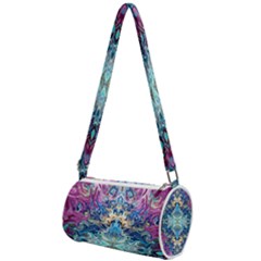 Orchids Pour  Mini Cylinder Bag by kaleidomarblingart