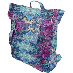 Orchids Pour  Buckle Up Backpack by kaleidomarblingart