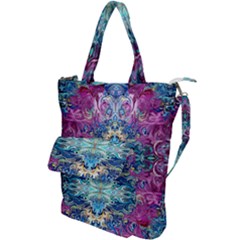 Orchids Pour  Shoulder Tote Bag by kaleidomarblingart