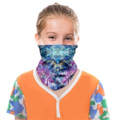 Orchids Pour  Face Covering Bandana (kids) by kaleidomarblingart