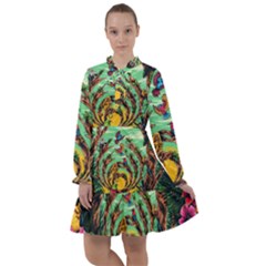 Monkey Tiger Bird Parrot Forest Jungle Style All Frills Chiffon Dress by Grandong