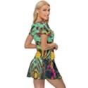 Monkey Tiger Bird Parrot Forest Jungle Style Women s Sports Wear Set View3