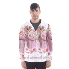 Women With Flowers Men s Hooded Windbreaker by fashiontrends