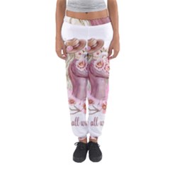 Women With Flowers Women s Jogger Sweatpants by fashiontrends