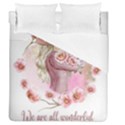 Women with flowers Duvet Cover (Queen Size) View1