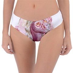 Women With Flowers Reversible Classic Bikini Bottoms by fashiontrends