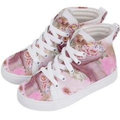 Women With Flowers Kids  Hi-top Skate Sneakers by fashiontrends