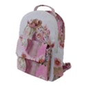 Women with flowers Flap Pocket Backpack (Large) View1