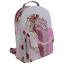 Women with flowers Flap Pocket Backpack (Large) View2