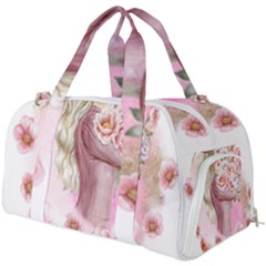 Women With Flowers Burner Gym Duffel Bag by fashiontrends