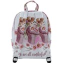 Women with flowers Zip Up Backpack View3