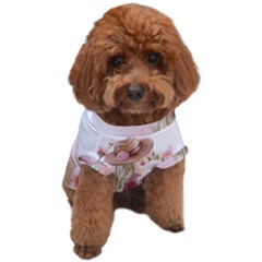 Women With Flowers Dog T-shirt by fashiontrends