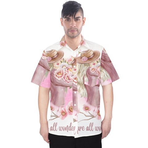 Women With Flowers Men s Hawaii Shirt by fashiontrends