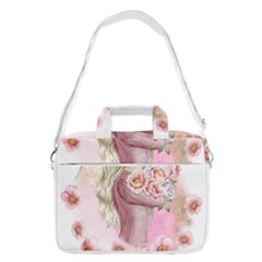 Women With Flower Macbook Pro 13  Shoulder Laptop Bag 