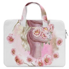 Women With Flower Macbook Pro 16  Double Pocket Laptop Bag  by fashiontrends