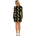 Rubber duck Long Sleeve Deep V Mini Dress  View4